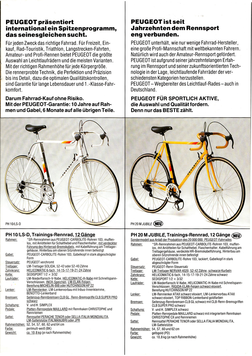 Peugeot 1986 Brochures